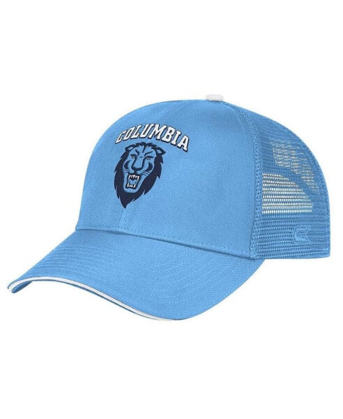 Men's Light Blue Columbia University Wyatt Primary Team Trucker Adjustable Hat