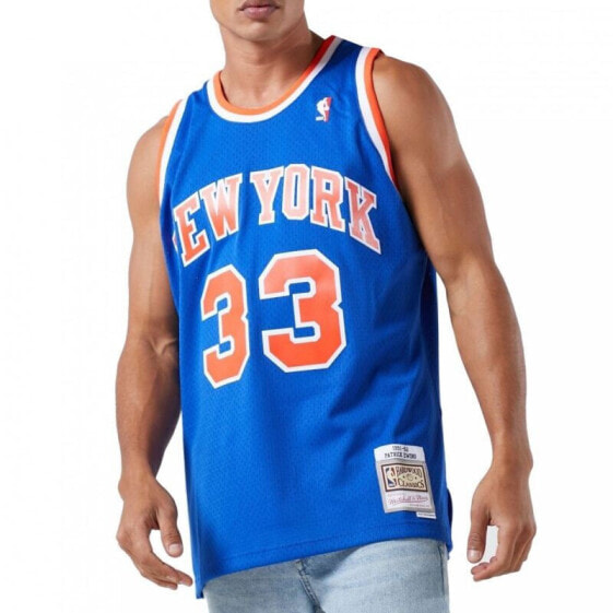 Mitchell & Ness NBA Swingman New York Knicks Patric Ewing T-Shirt SMJYGS18186-NYKROYA91PEW