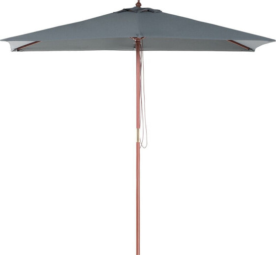 Beliani Parasol ogrodowy 144 x 195 cm szary FLAMENCO