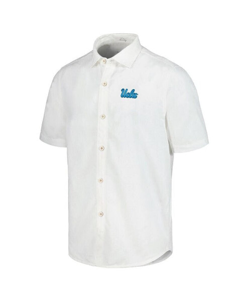 Men's UCLA Bruins Coconut Point Palm Vista Island Zone Camp Button-Up Shirt