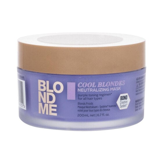 Schwarzkopf Professional Blond Me Cool Blondes Neutralizing Mask 200 ml haarmaske für Frauen