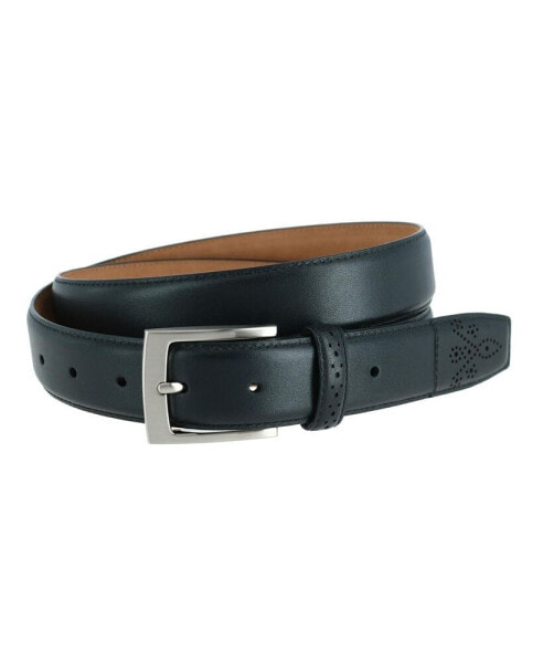 Men's Perforated Touch Leather Belt