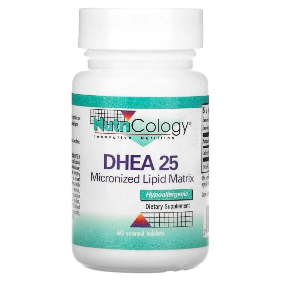 Витамины БАД Nutricology DHEA 25, 60 таблеток с оценками (Мужское здоровье)