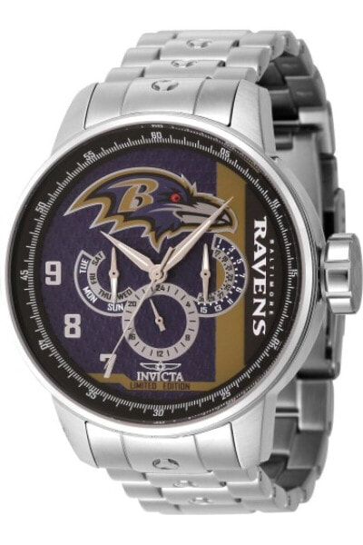 Наручные часы Invicta NFL Baltimore Ravens для мужчин - 48мм. Сталь (45140)