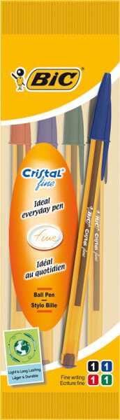 Bic Długopis Cristal Fine, Mix kolorów, 4 sztuk (872725)