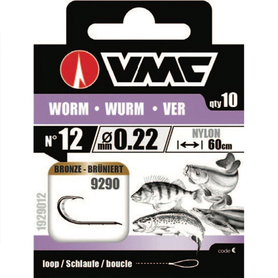 VMC Worm Tied Hook