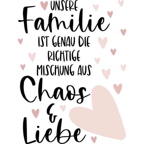 Детская настенная декорация Bilderwelten Familie, Liebe & Chaos Herzen