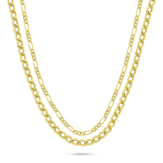 Fine Double Gold Plated Necklace NCL142Y