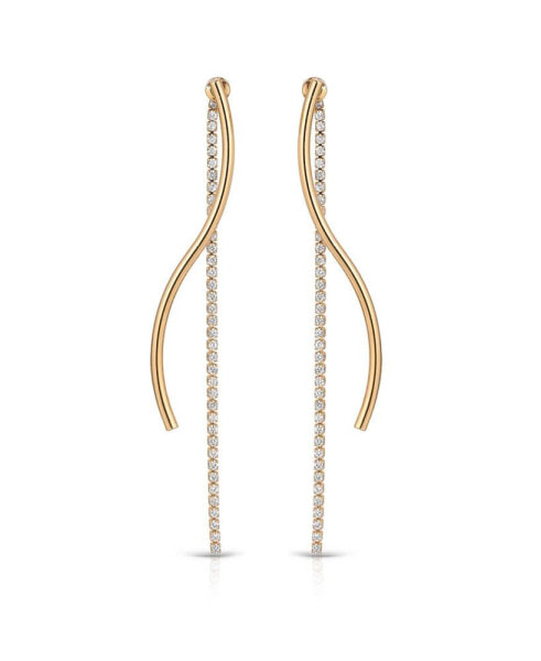 Серьги Charriol Cable Twist Hoop Sterling-Rose Gold