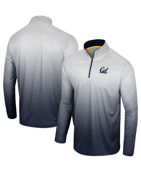 Men's White, Navy Cal Bears Laws of Physics Quarter-Zip Windshirt