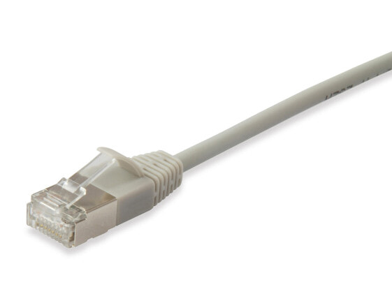Equip Cat.6A F/FTP Slim Patch Cable - 0.25m - Beige - 0.25 m - Cat6a - F/FTP (FFTP) - RJ-45 - RJ-45