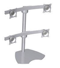 Chief Quad Monitor Table Stand - Silver