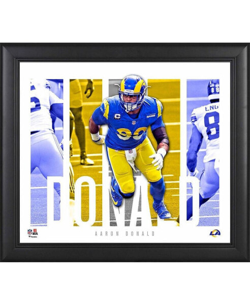 Aaron Donald Los Angeles Rams Framed 15" x 17" Player Panel Collage