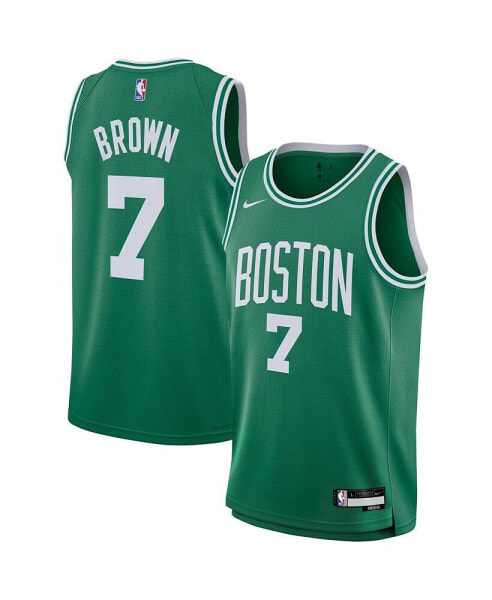 Big Boys Jaylen Brown Kelly Green Boston Celtics Swingman Jersey - Icon Edition