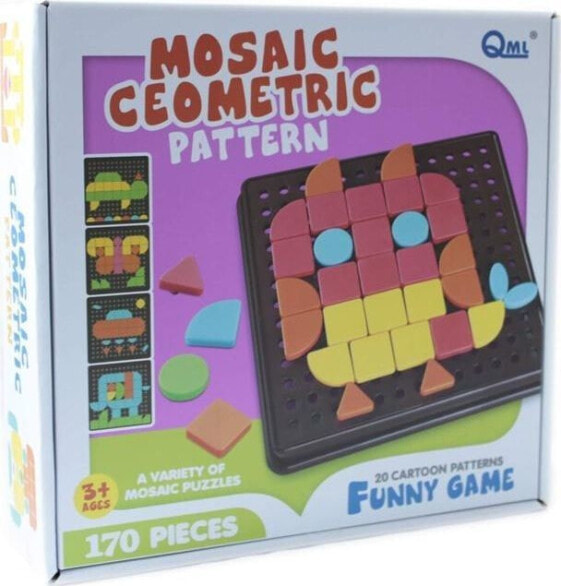 Мозаика геометрическая для детей Askato 170 элементов
