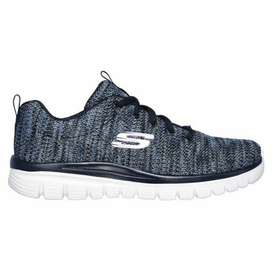 Sports Trainers for Women Skechers GRACEFUL-TWISTED FORTUNE Dark blue Lady