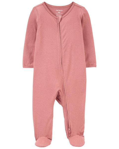 Baby Zip-Up PurelySoft Sleep & Play Pajamas 3M