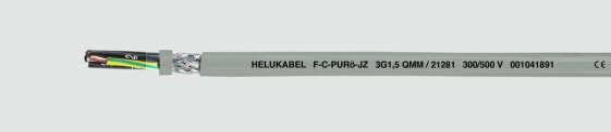 Helukabel HELU F-C-PURö-JZ - High voltage cable - Grey - Polyurethane (PUR) - Polyvinyl chloride (PVC) - Tinned copper - 0.5 mm²