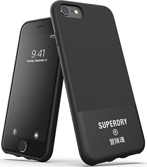 Чехол для iPhone 6/6s/7/8/SE 2020 Dr Nona SuperDry Молдингованный из холста черный