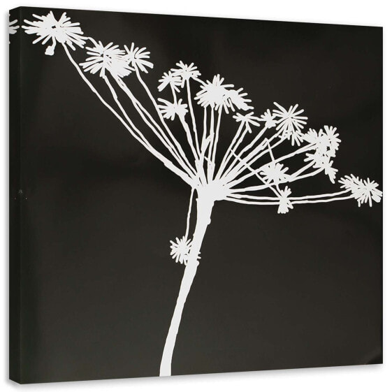 Wandbild Blume Schwarz und Weiß Natur