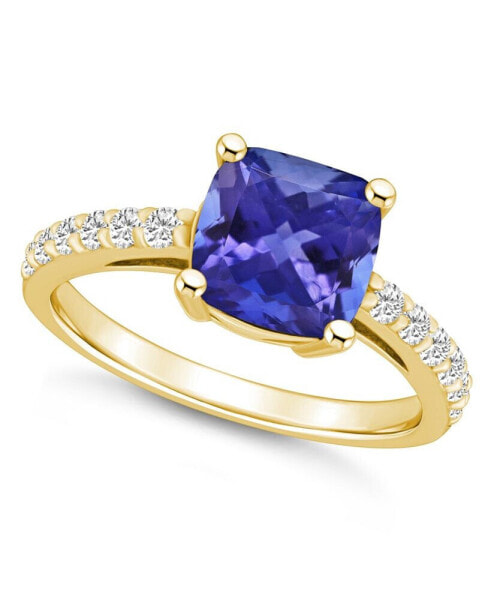 Tanzanite (2-1/3 Ct. t.w.) and Diamond (1/3 Ct. t.w.) Ring