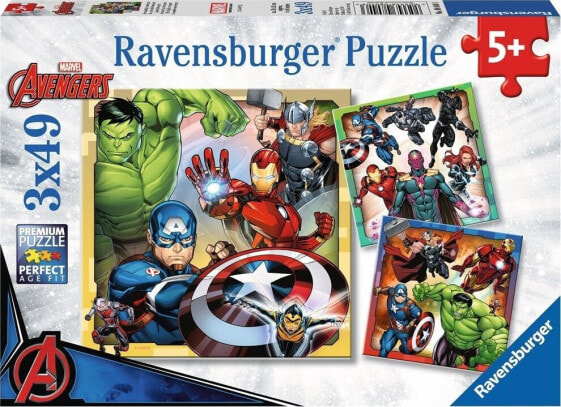 Ravensburger Puzzle 3x49 elementów - Avengers