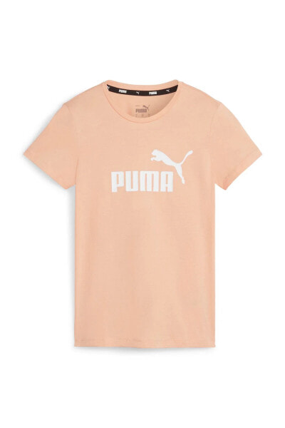 Футболка PUMA ESS Logo Tee Темно-оранжевая Мужская
