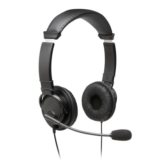 Kensington Classic USB-A Headset with Mic - Wired - Calls/Music - 163 g - Headset - Black