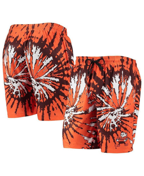 Men's Orange Cleveland Browns Retro Static Mesh Lounge Shorts