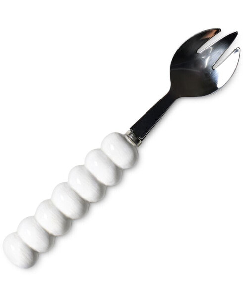 Столовый прибор вилка для сервировки белая Coton Colors Signature White Knob