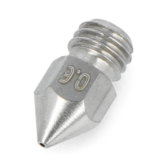 Nozzle 0,6mm MK8 - filament 1,75mm - stainless steel