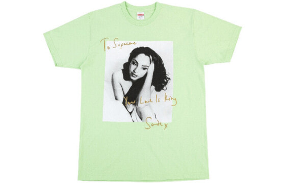 Supreme SS17 Sade Tee Light Green 人物印花短袖T恤 男女同款 绿色 送礼推荐 / Футболка Supreme SS17 Sade Tee Light Green T SUP-SS17-06