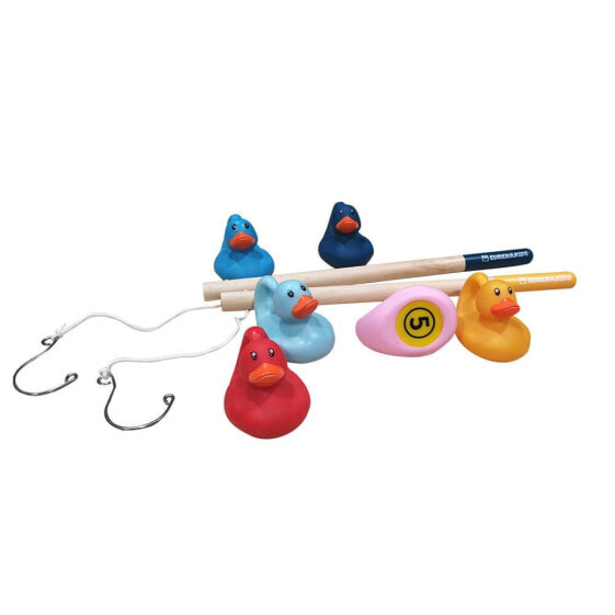 EUREKAKIDS Fishing game for children with 6 ducklings