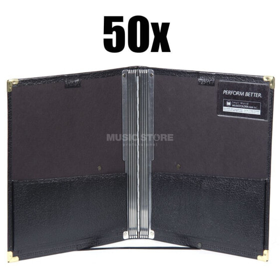 Musicfolder.com Black Folder Brass 50x - Set