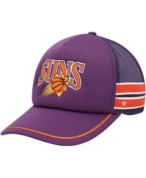 Men's Purple Phoenix Suns Sidebrand Stripes Trucker Adjustable Hat