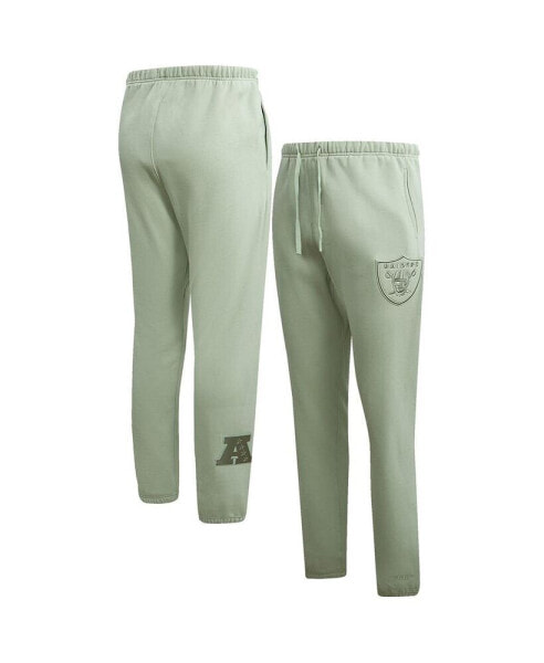 Men's Light Green Las Vegas Raiders Neutral Fleece Sweatpants
