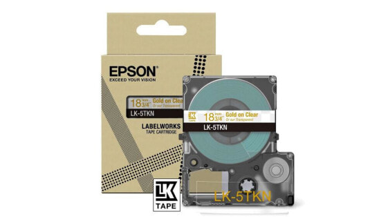 Epson LK-5TKN - Gold - Transparent - Thermal inkjet - Gloss - LabelWorks LW-C410 - 1.8 cm