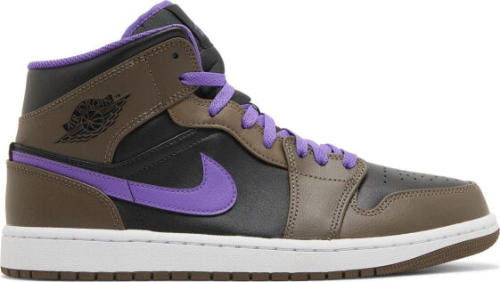 [DQ8426-215] Mens Air Jordan Retro 1 Mid 'Purple Mocha'