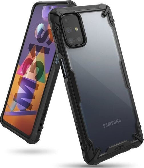 Ringke Ringke Fusion X Etui na telefon do Samsung Galaxy M31s Black uniwersalny