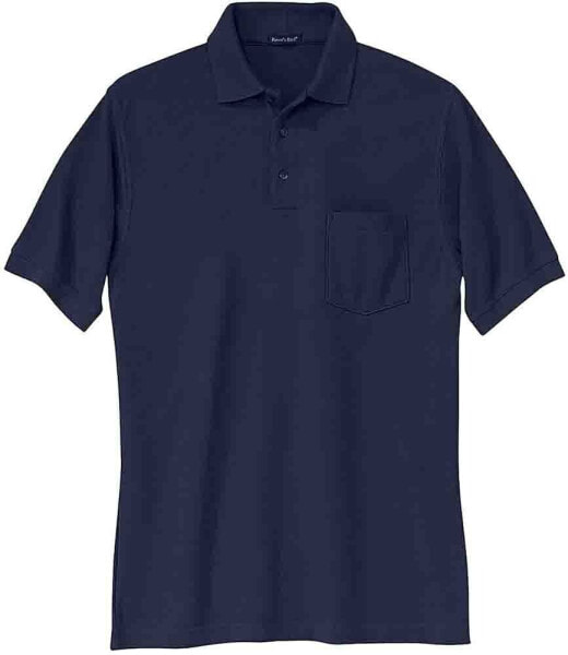 River's End Ezcare Sport Short Sleeve Polo Shirt Mens Blue Casual 3602P-NY