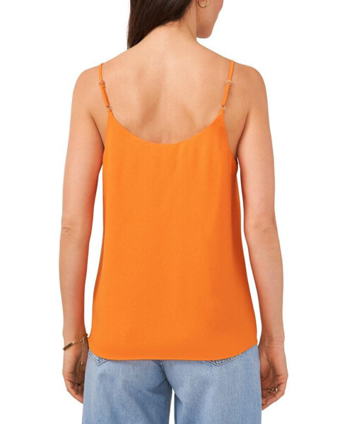 Women's Spaghetti Strap Chiffon-Trim Camisole