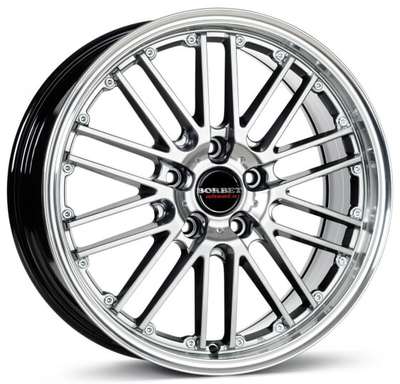 Borbet CW2 hyper rim polished 7x17 ET45 - LK5/108 ML72.5