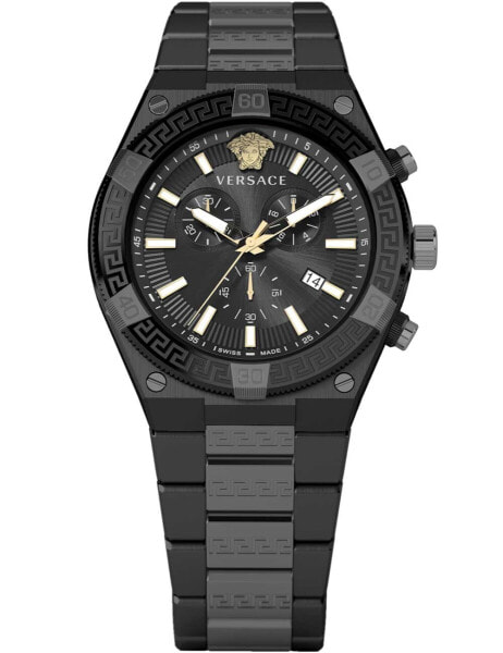 Versace VESO01022 Mens Watch Sport Greca Chrono 46mm 5ATM