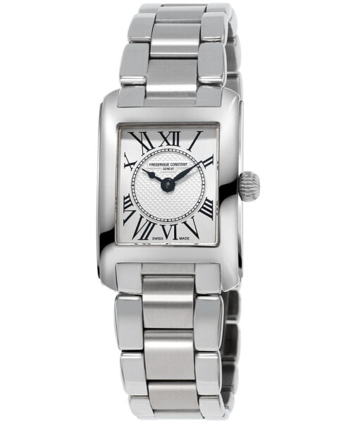Women's Swiss Carree Stainless Steel Bracelet Watch 23x21mm