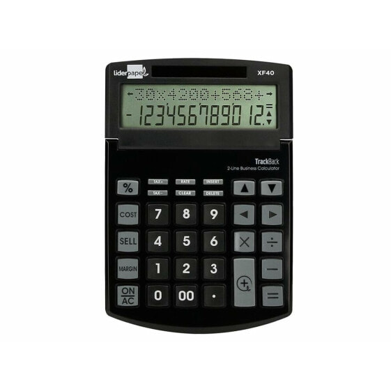 Калькулятор Liderpapel XF40 Черный 12 цифр Солнечный源