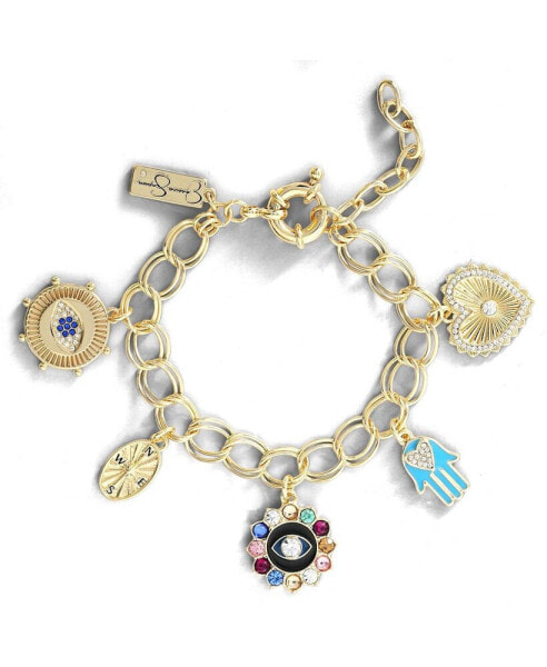 Womens Evil Eye Bracelet - Gold-Tone Evil Eye Bracelets for Women