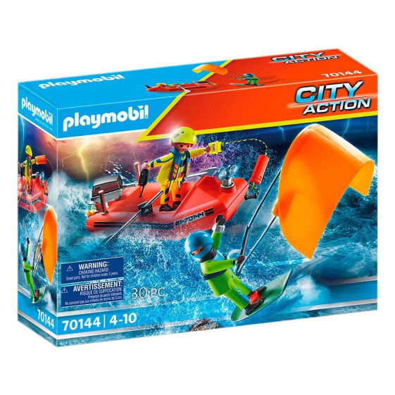 Игровой набор Playmobil Спасение кайтсерфера на лодке