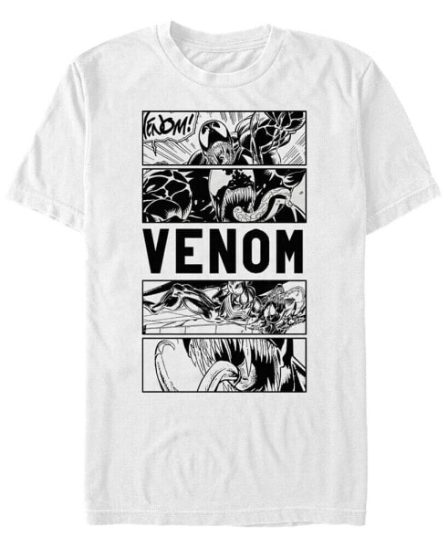 Marvel Men's Comic Collection Venom Comic Panels Short Sleeve T-Shirt