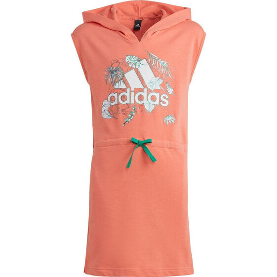 Платье летнее Adidas Summer Glam Hooded Graphic Dress