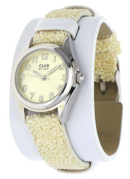 Club BY INEX Mädchen Armbanduhr beige A69202S9A